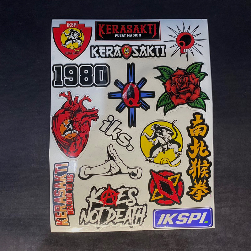 

stiker IKSPI KERA SAKTI vol 2 / Stiker cutting pola KERA SAKTI anti air vol 2