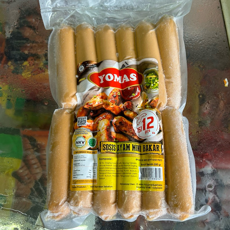 Sosis Bakar Ayam Yomas 500gr
