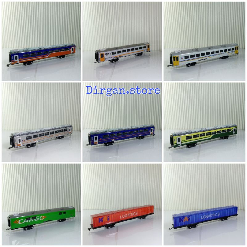 Mainan Kereta Api Indonesia Seri KAI Gerbong Penumpang (Handmade)
