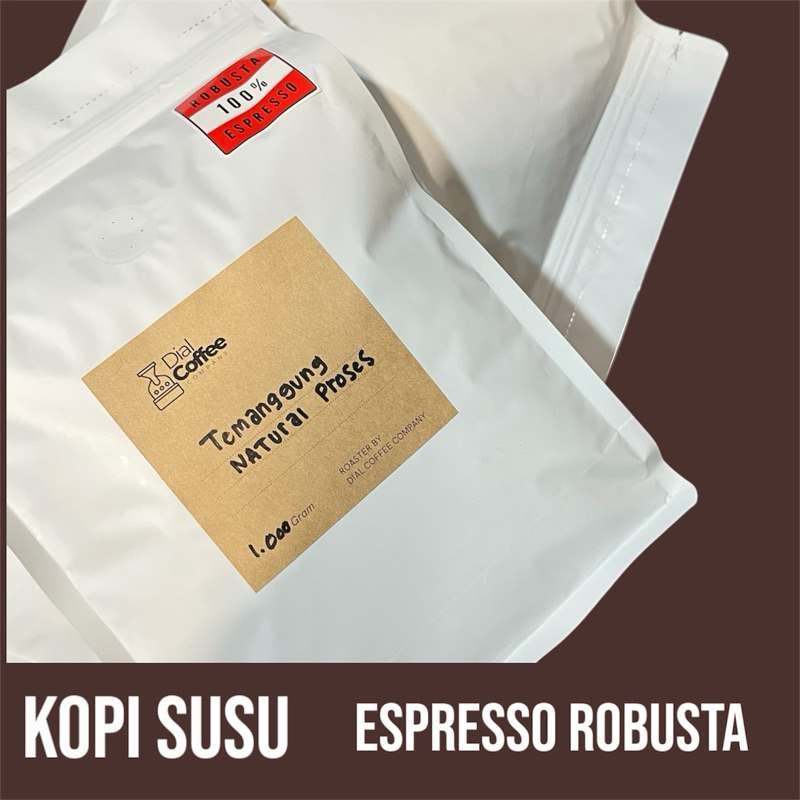 

BIJI KOPI 1 KG ROBUSTA TEMANGGUNG NATURAL (Bahan baku es kopi susu) - Roasted Beans