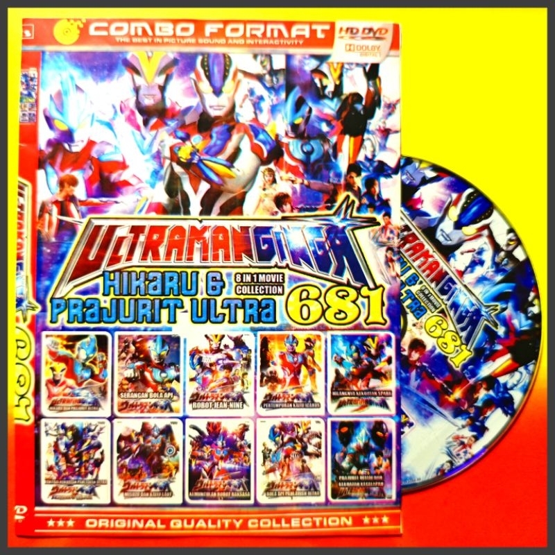 Kaset Film Kartun Anak Koleksi ULTRAMAN GINGA Vol. 681 Pilihan Terlaris isi 8 Judul Bahasa Indonesia