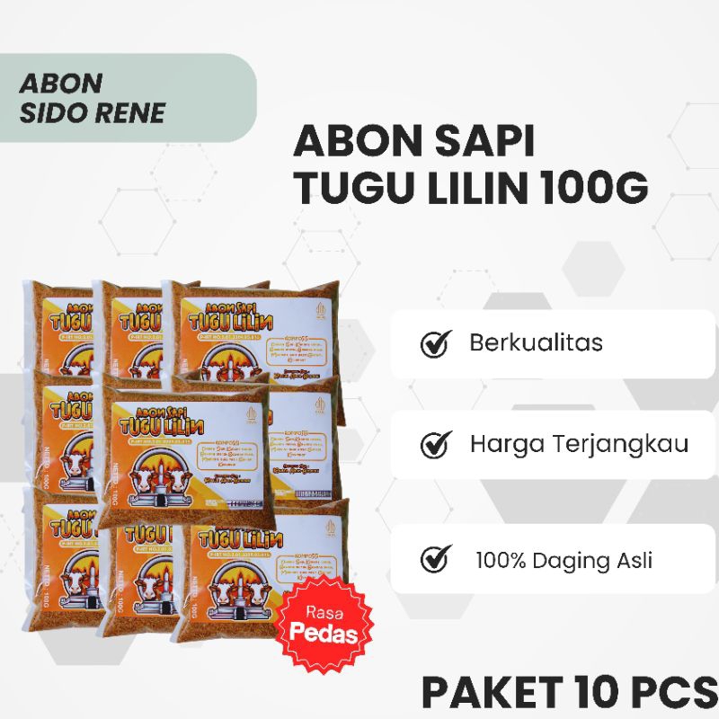 

PAKET 10 PCS ABON SAPI TUGU LILIN 100G