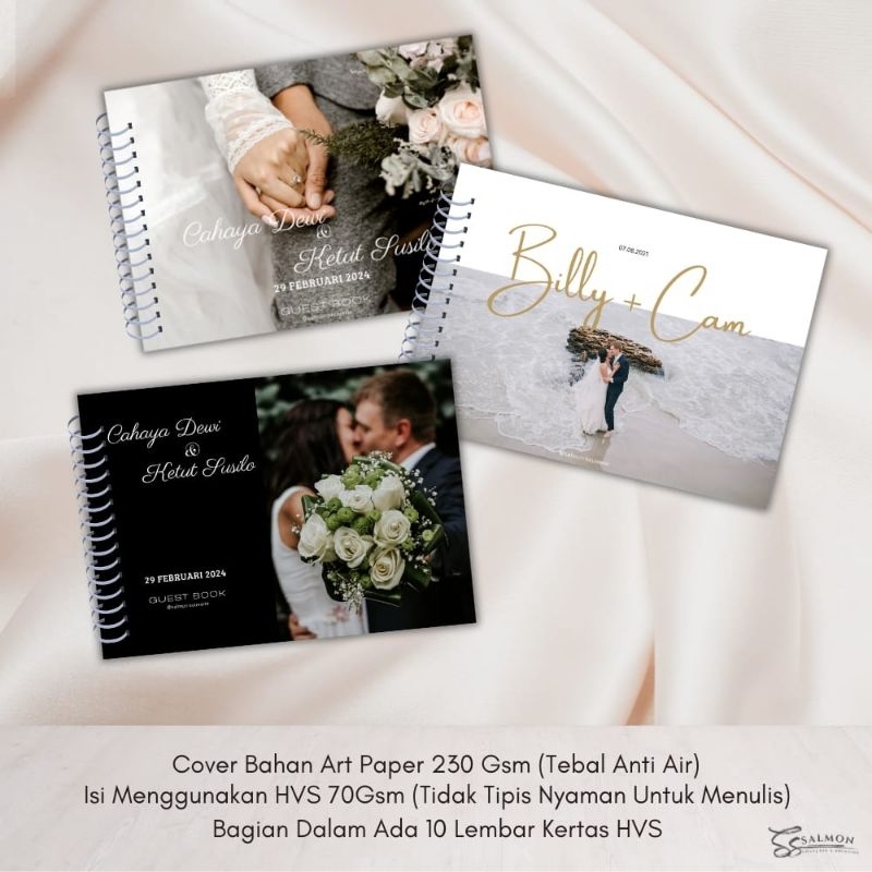 

BUKU TAMU PERNIKAHAN CUSTOM WEDDING GUEST BOOK ELEGAN WEDDING BOOK BY REQUEST