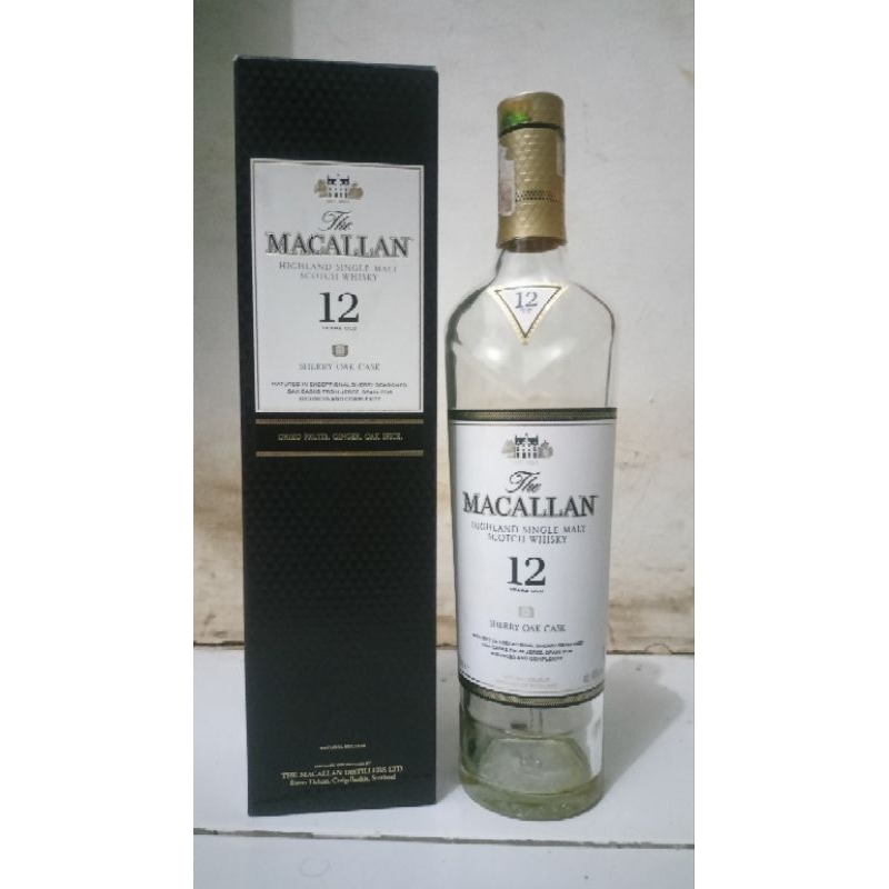 Jual Botol Bekas The Macallan Sherry Oak 12 Y.O