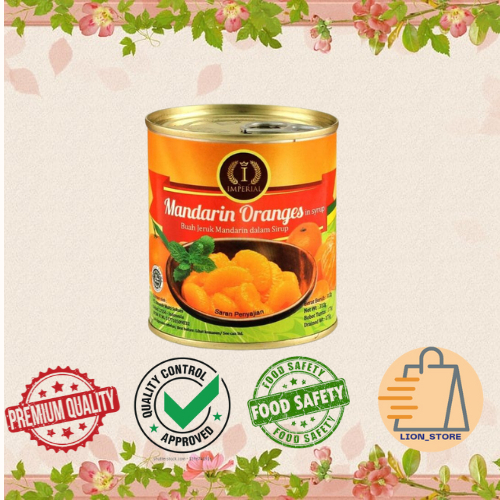 

Imperial Mandarin Oranges In Syrup 312 gr Buah Jeruk Mandarin Dalam Sirup Halal