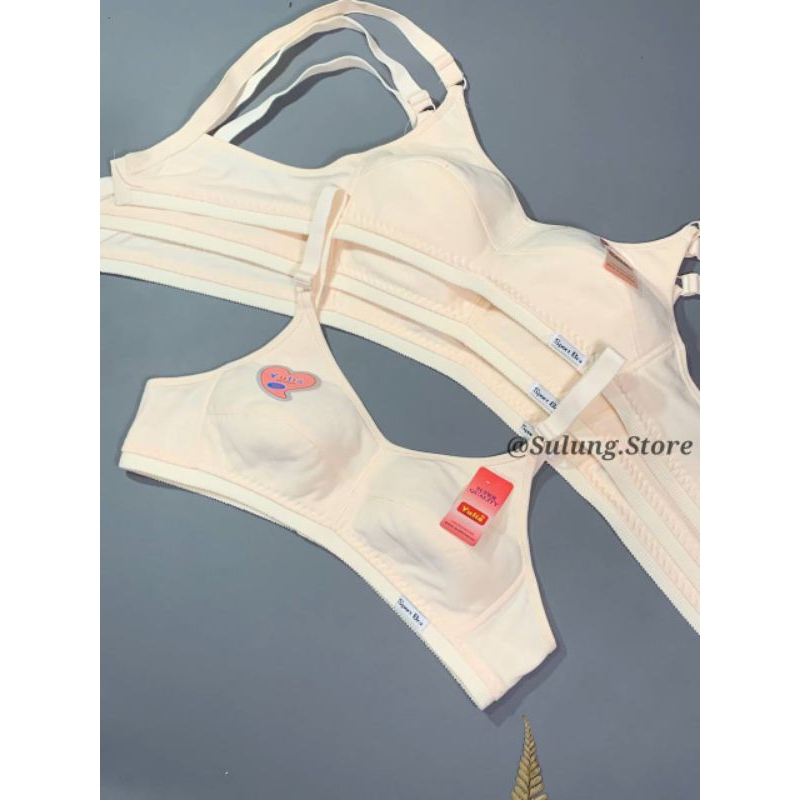 Sport Bra Yulia - BH Wanita Remaja Tanpa Kawat CUP B