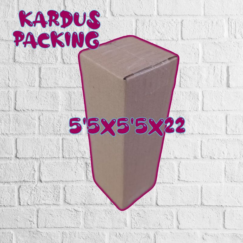 

kardus packing UK 5'5x5'5x22 kardus kecil kardus besar