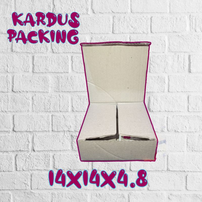 

kardus packing UK 14x14x4.8 kardus kecil kardus besar