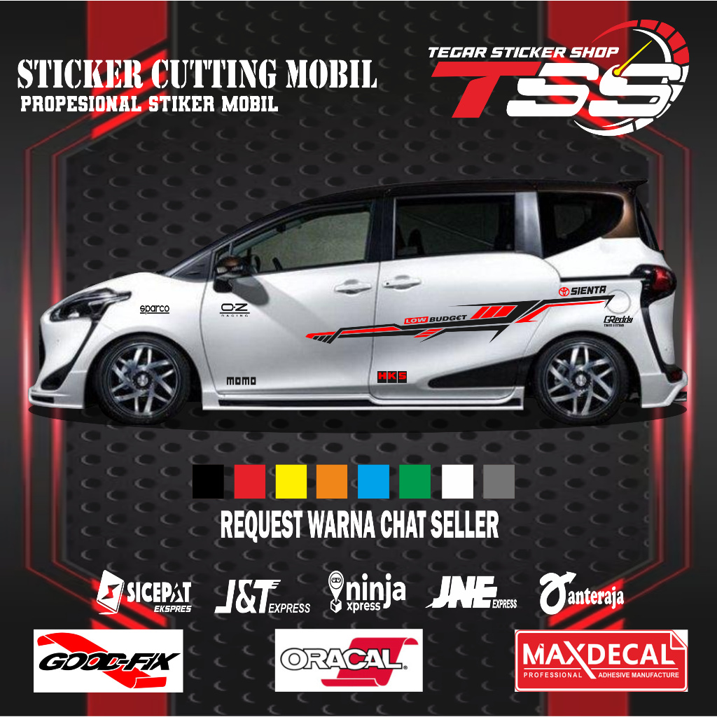 sticker mobil sienta sticker mobil toyota sienta sticker mobil keren stiker motif variasi body mobil