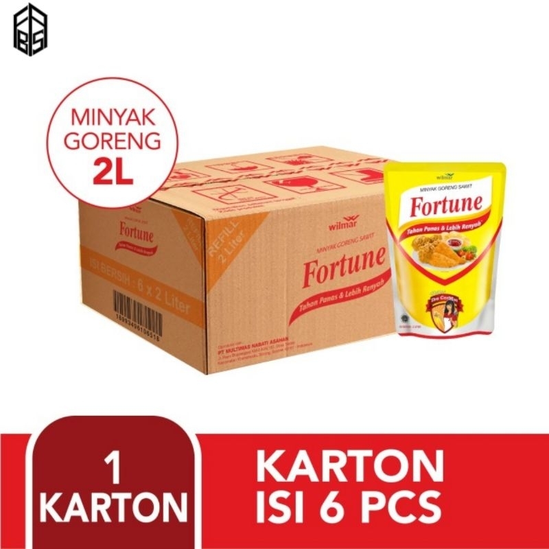

Minyak Goreng Fortune 2 Liter 1 Karton
