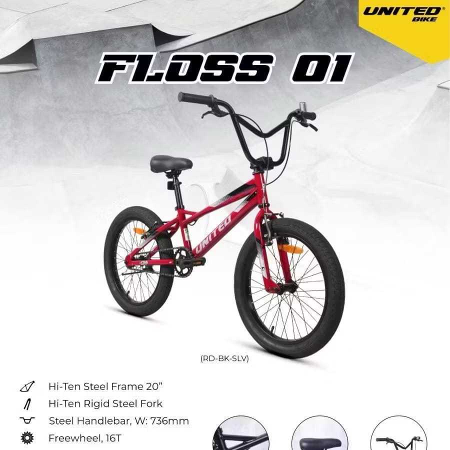 SEPEDA ANAK LAKI2 BMX UNITED FLOSS 20 INC SEPEDA ANAK HARGA TERJANGKAU