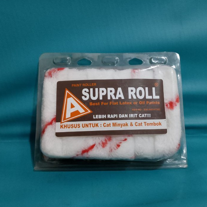 

Bulu Roll Kapal Putih 4" Merk SUPRA Refill Kuas Roll Cat Tembok