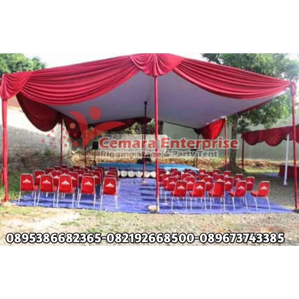 tenda pesta / tenda acara / tenda dekorasi ukuran 6m x 6m