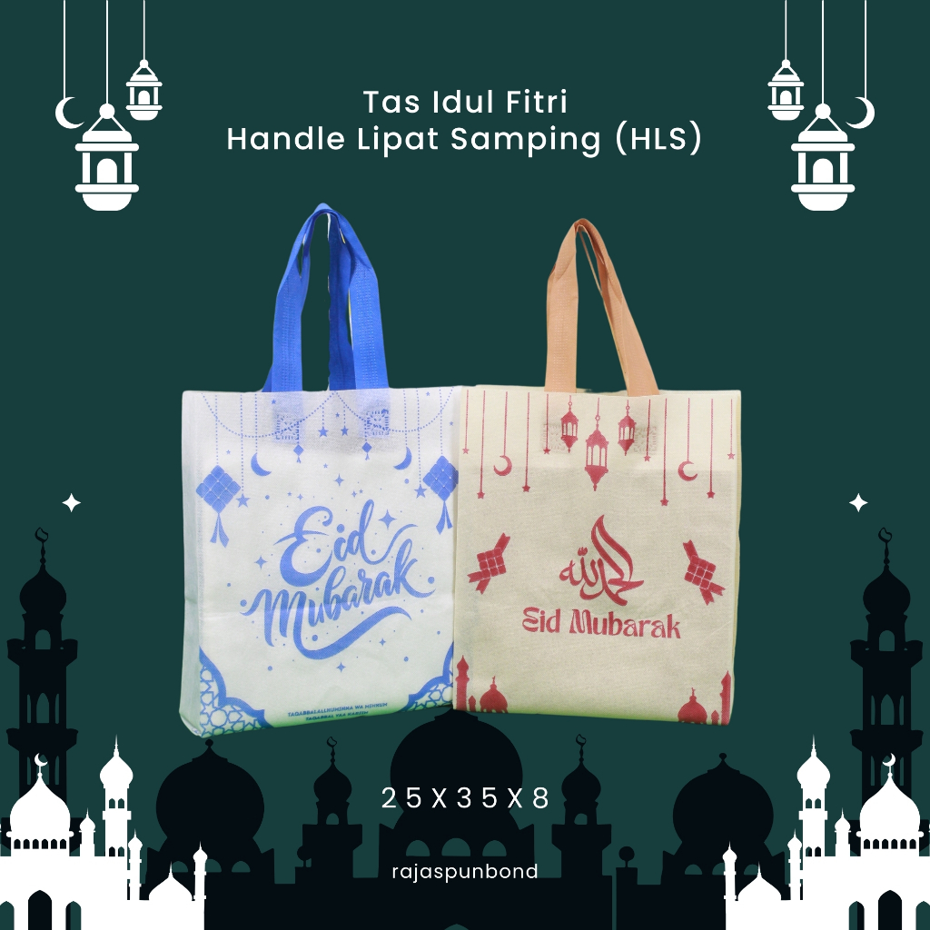 

Tas Spunbond Lebaran, Tas Idul Fitri, Tas Murah,Ukuran 25x35