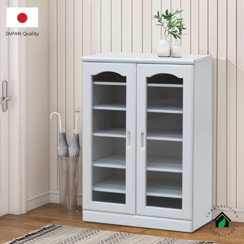 Toraya Lemari Sepatu/ Lemari Buku/ Shoe Cabinet/ Bookcase CA-60G WH