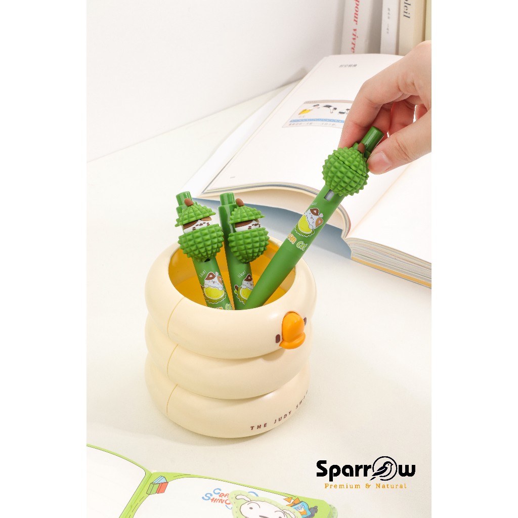 

SPARROW Pen Silikon / Silicone Pen / Pen Karakter Lucu Cantik DURIAN CAT (8243)