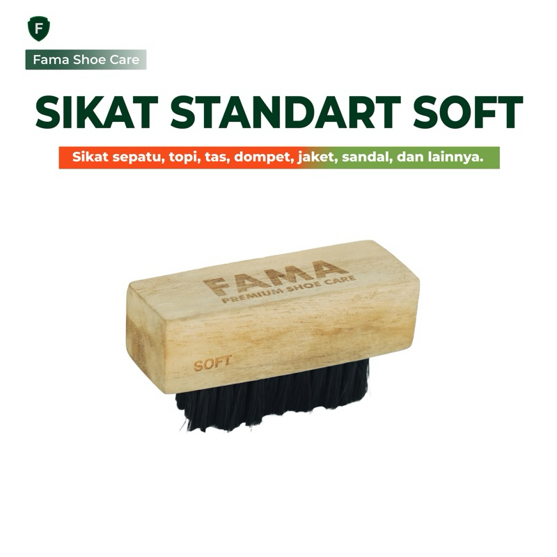 Fama Shoe Care - Sikat Standard Brush Super Soft - Sikat Sepatu - Fama Shoes Cleaner- Shoe Cleaner