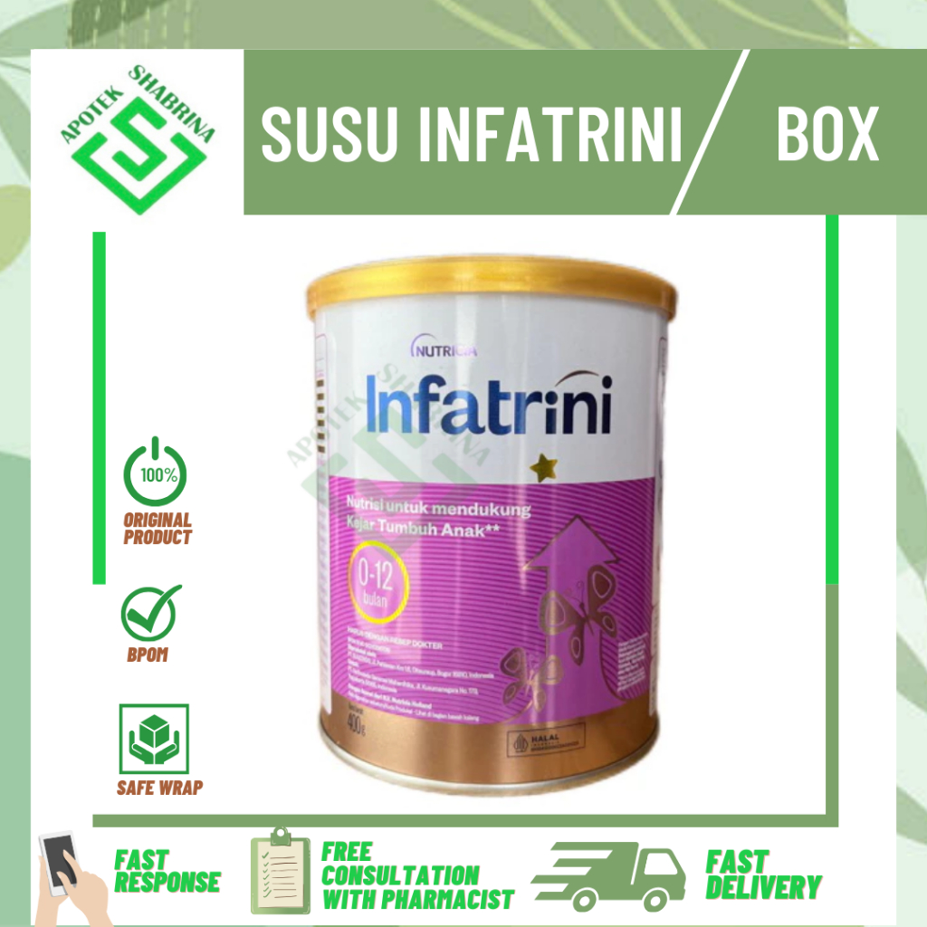 

Nutricia Infatrini 0-12bln 400g Kaleng (per Pcs)