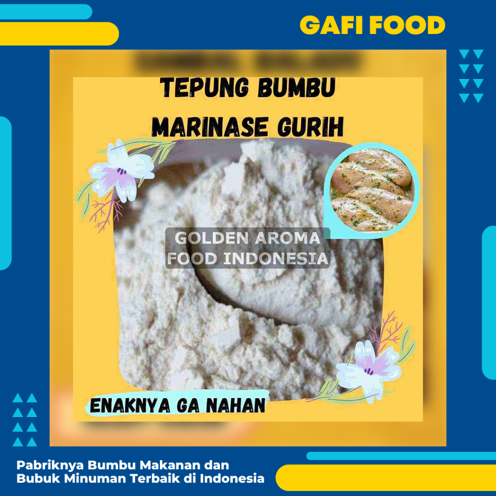 

TEPUNG BUMBU MARINASE GURIH 1KG TEPUNG BUMBU MARINASI GURIH 1 KG FOOD GRADE ENAK HALAL TERBUKTI