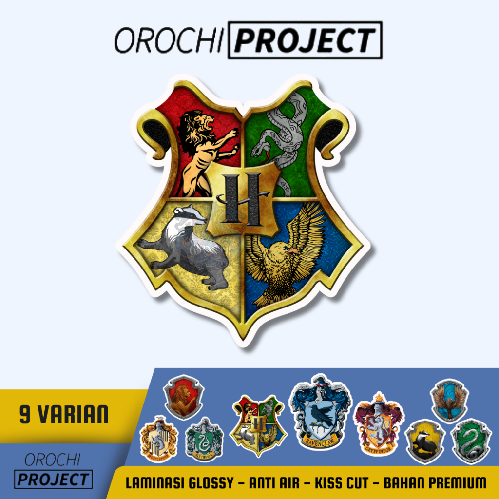 

Sticker Stiker Logo Film Class HARRY POTTER Vinyl Glossy Anti Air HP Laptop Tumbler Motor Helm