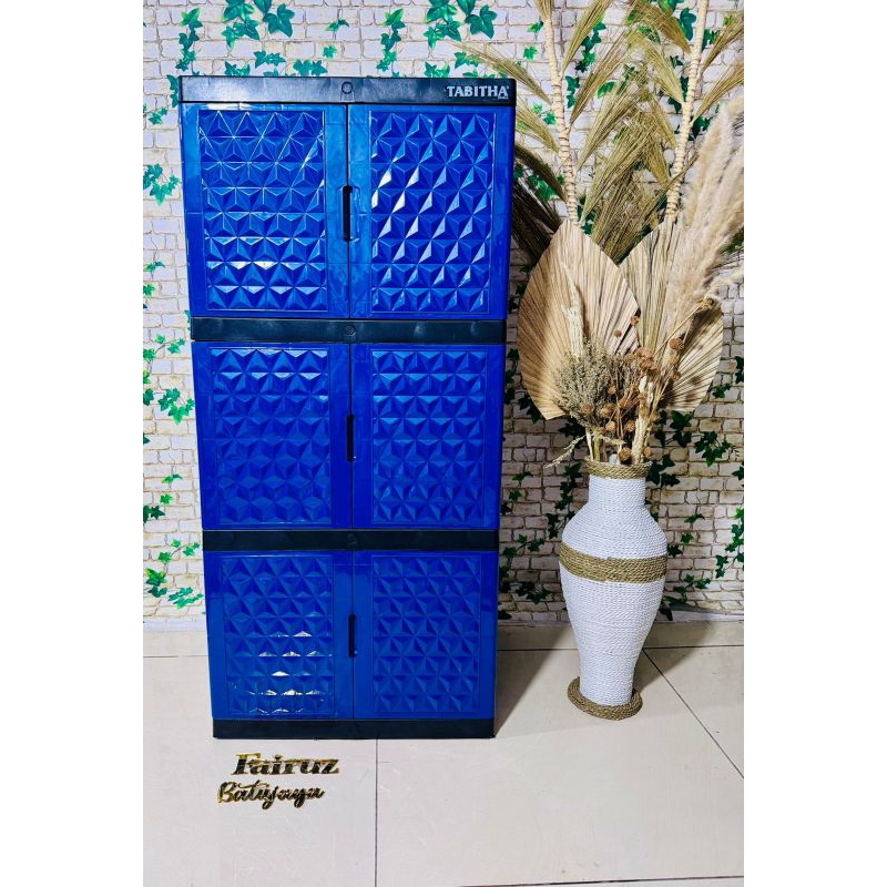 Lemari 3 susun plastik / lemari murah /lemari tabitha