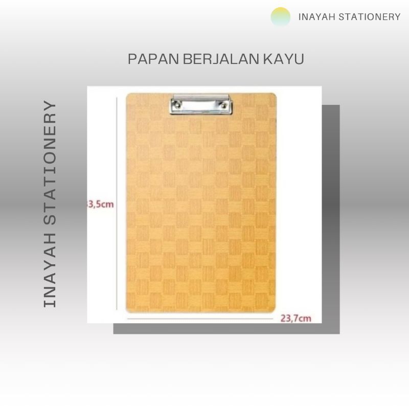 

PAPAN UJIAN FOLIO BAHAN KAYU KUALITAS TERBAIK Kantor Stationery