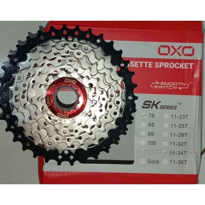 Sprocket Gir Oxo 7 Speed Megarange 11-23T slop