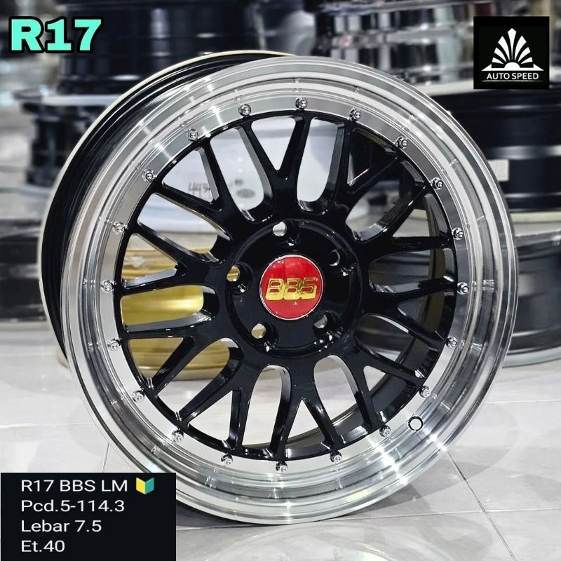 velg celong rata r17 bbs lm ring 17 lebar 7,5 et40 untuk hrv terios xpander civic innova ertiga