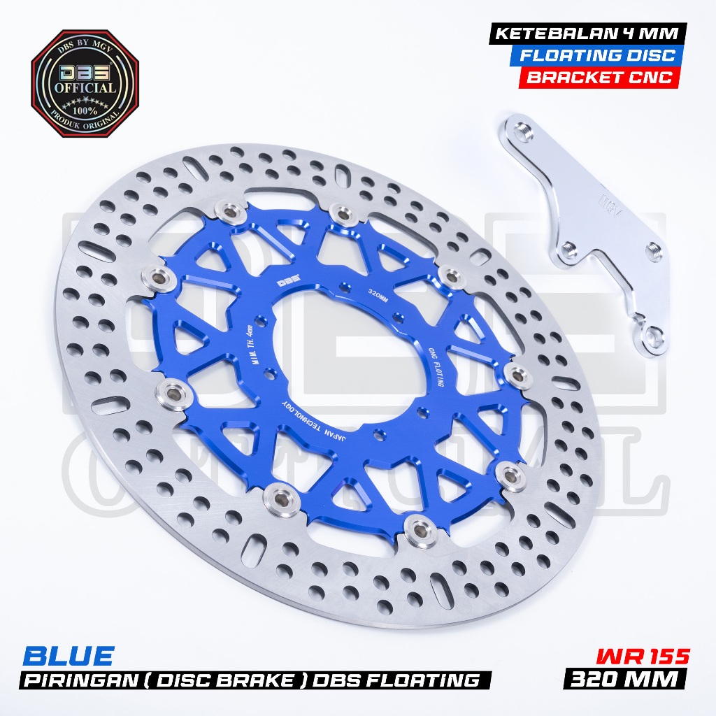 DBS Floating Disc Brake CNC Piringan Cakram WR155 ukuran 320mm