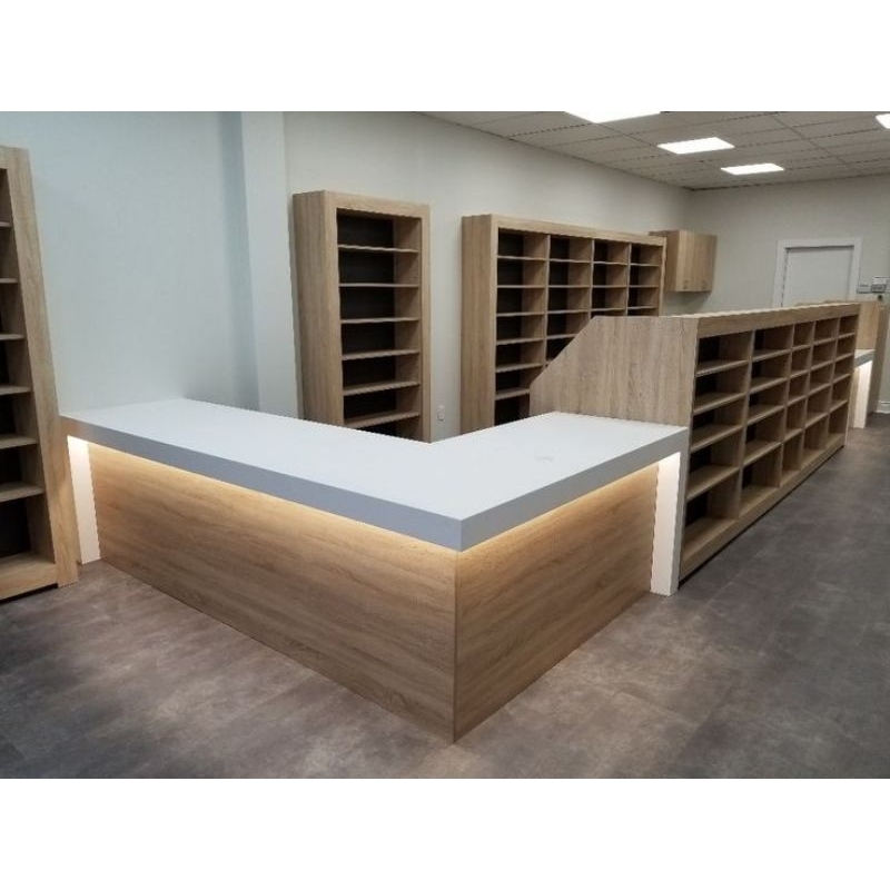 MEJA KASIR MINIMALIS PLYWOOD9mm