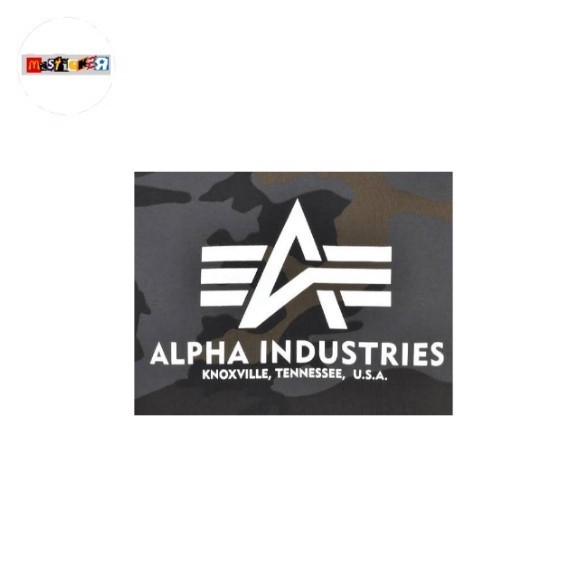 

sticker Alpha Industries camo logo stiker MA1 M65