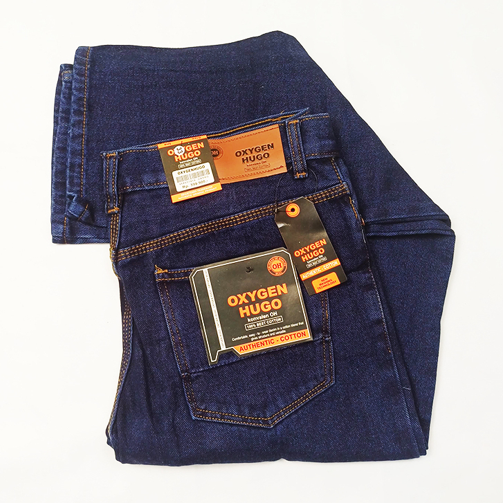 Celana Panjang Jeans Pria Reguler Model Standar OXYGEN HUGO