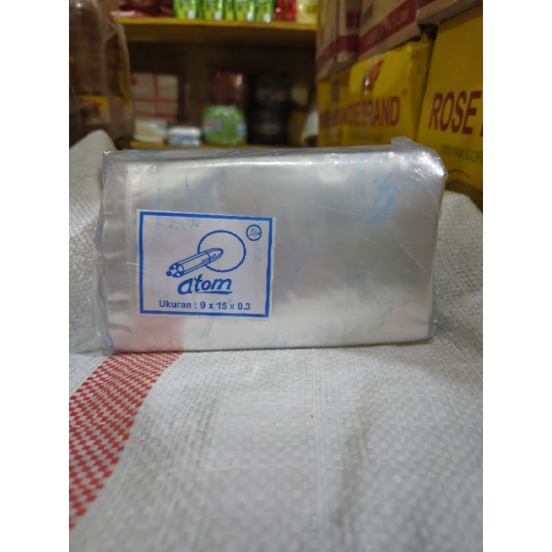 

ATOM PP Plastik Pembungkus 9 x 15 x 0.3 /Pcs