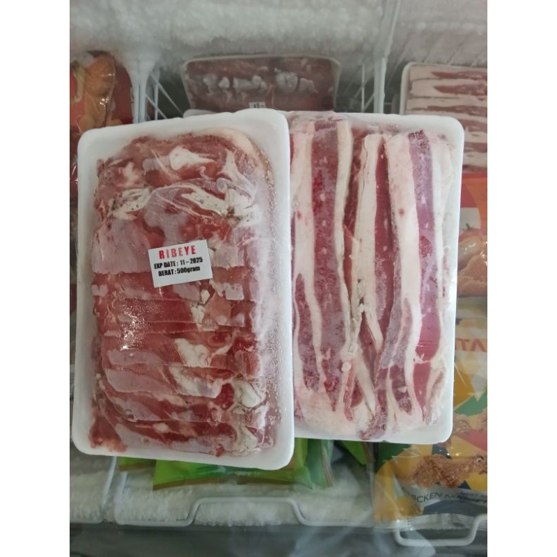 

shortplate 500gr dan ribeye 500gr