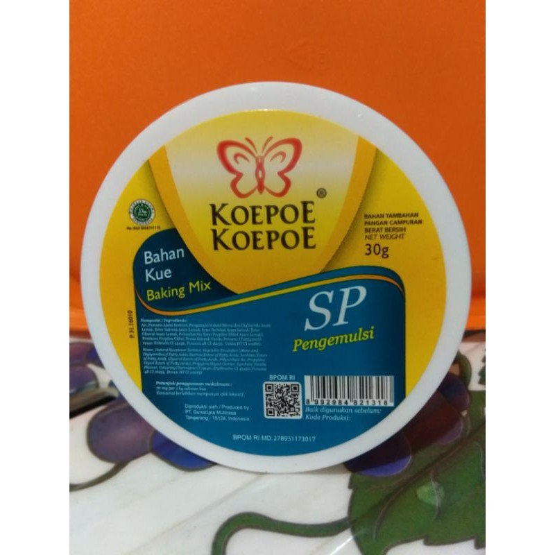 

Koepoe Bahan Kue SP Pengemulsia 30g