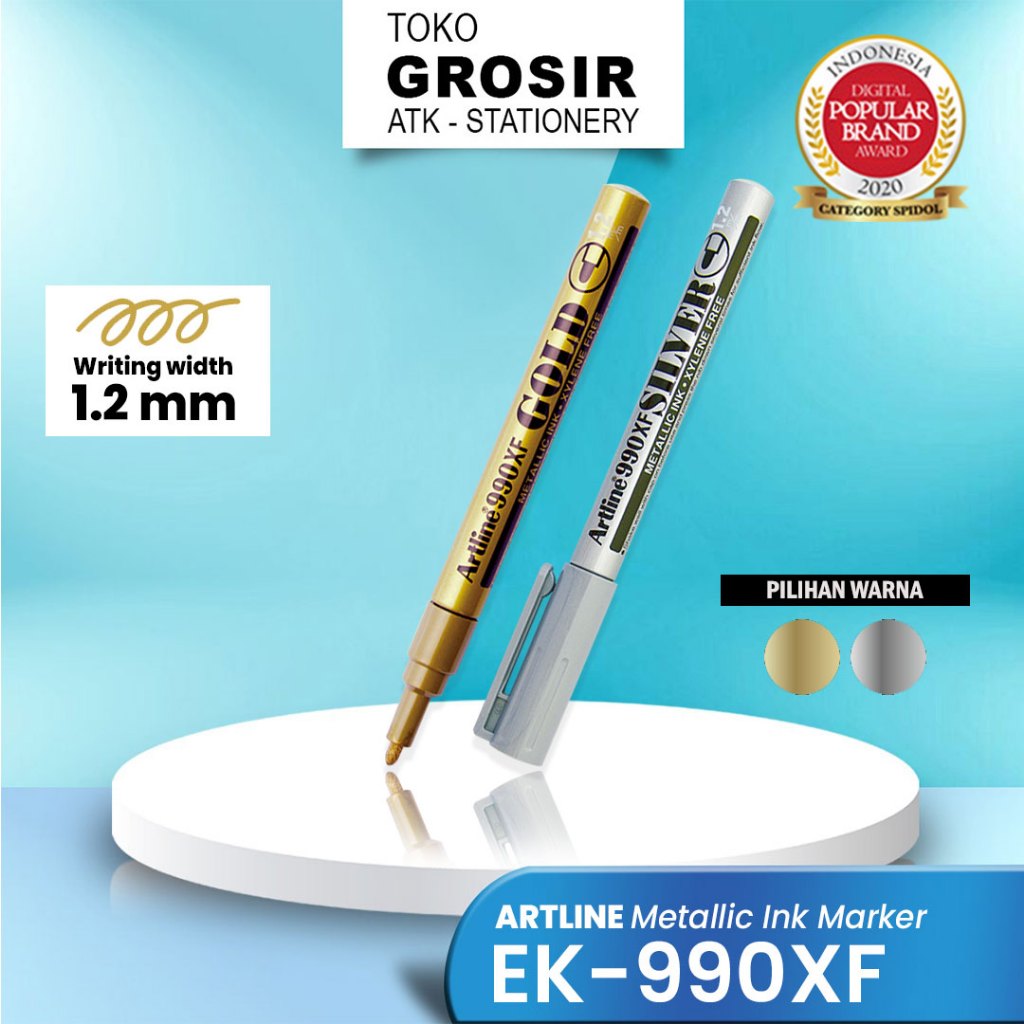 

GROSIR Spidol Metallic Marker Artline EK-990XF