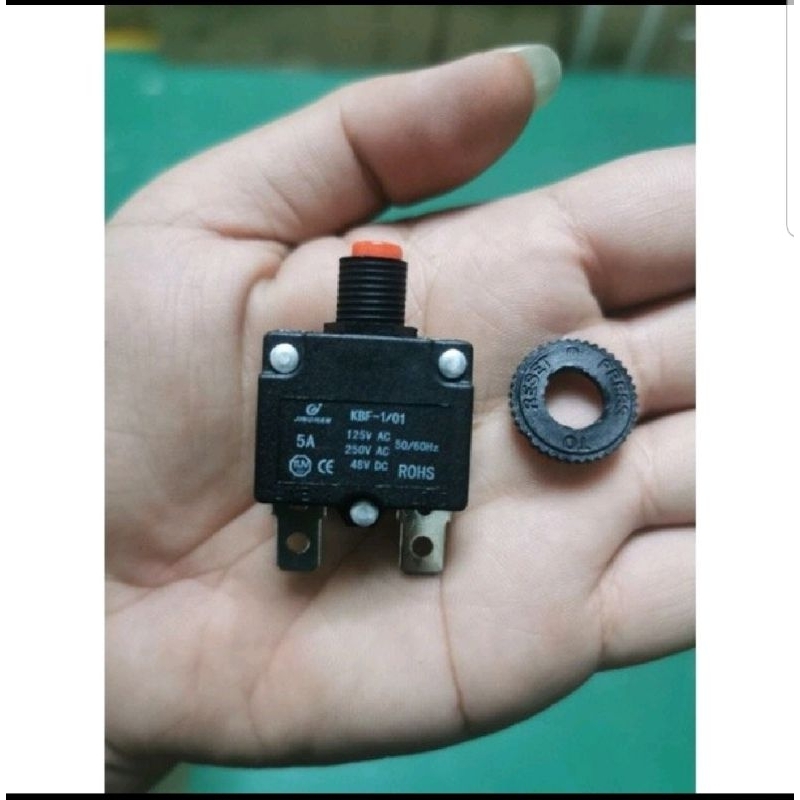 ET950 overload protector circuit breaker mesin genset 5A