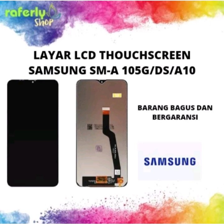 RAFERLYSHOP LCD TOUCHSCREEN BRADERPARTS SAMSUNG SM-A105G/DS / A10 E1 BLACK