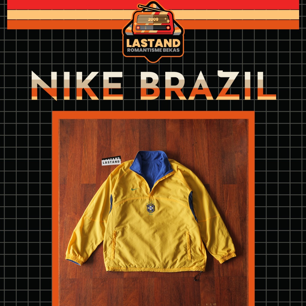 Jaket Bola Vintage Nike BRAZIL