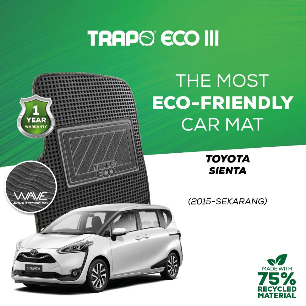 Karpet Mobil Trapo Eco Toyota Sienta (2015-Sekarang) Karpet Sienta Fullset