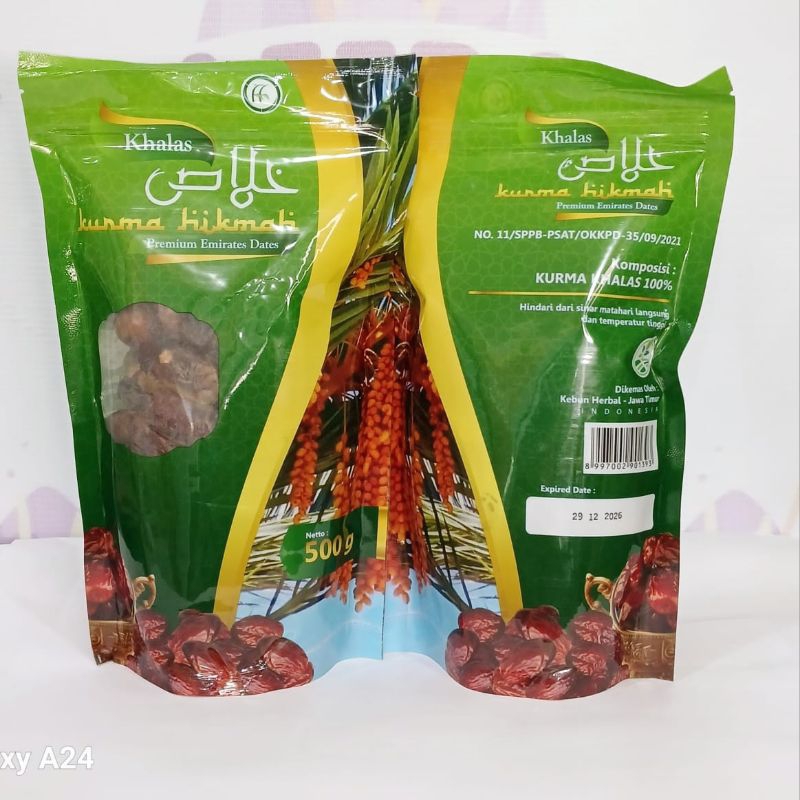 

Kurma Khalas Kholas Hikmah 500Gram