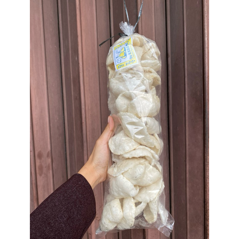 

Kerupuk Goreng Pasir Rasa Bawang Berat 130 Gram