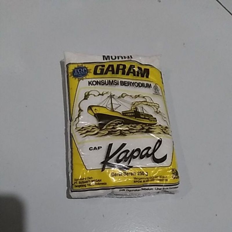 

Garam murni cap kapal 250 gram