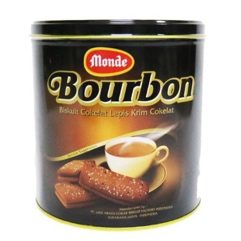 

Monde Bourbon Biskuit Cokelat Lapis Krim Cokelat Kaleng 800 gr