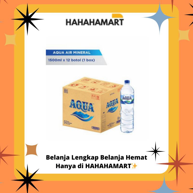 

AQUA AIR MINERAL 1.500 ML || HARGA KARTON ISI (12 PCS)