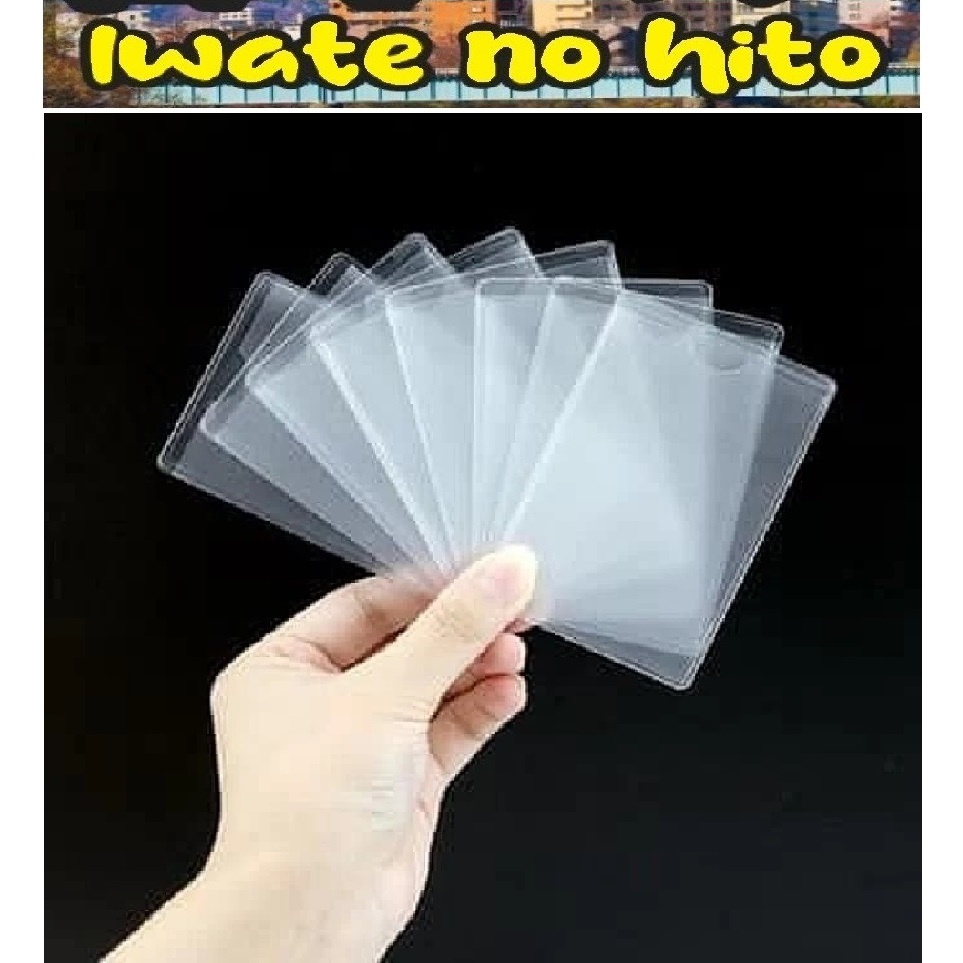 

(IWATE i 4i) PLASTIK KTP Pelindung Plastik Cover Pelindung Kartu ATM SIM KTP Sampul Cover Card pembungkus tebal bagus iwate no hito iwatenohito