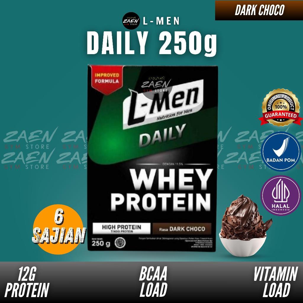 

PROMO !! L-Men Whey Daily Suplemen Tinggi Whey Protein Dark Chocolate/Popcorn Caramel 250 gr