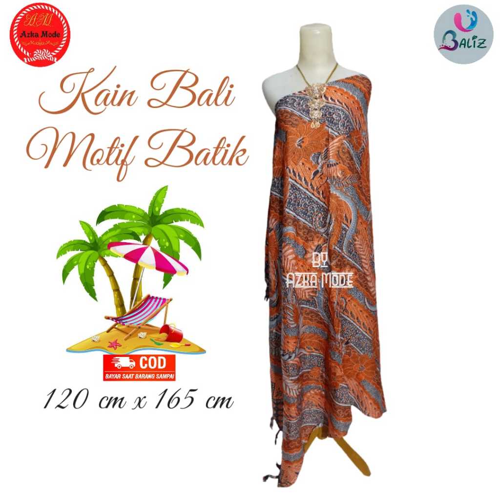 Kain Bali Pantai/Sarung Pantai/Sarung Bali/Kain Bali Motif New Batik