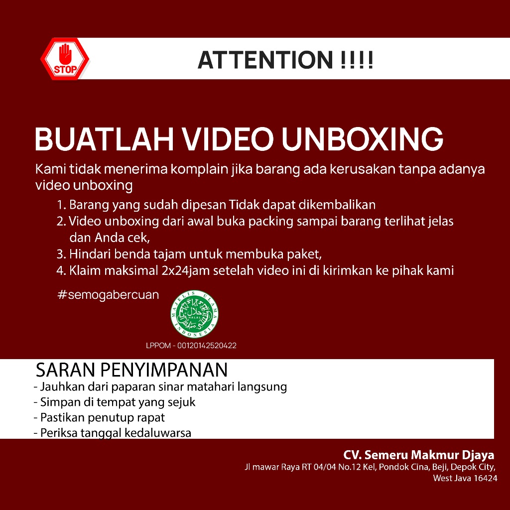 

MAR Semeru Sirup - Syrup Hazelnut 1ml - Sirup Minuman Rasa Hazelnut