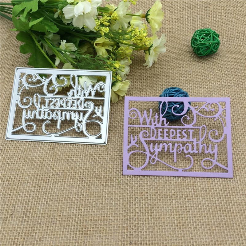 

Cutting Dies - Phrases "With Deepest Sympathy